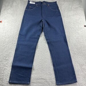 VINTAGE‎ Wrangler Cowboy Cut Jeans Deadstock 31MWZDN Blue Mens 34x32 Dark Wash